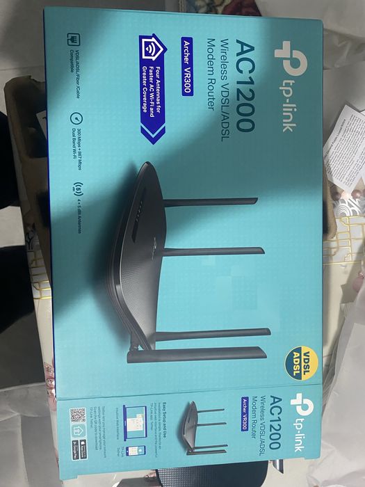 Wi-Fi модем роутер tp link ac1200 archer VR300