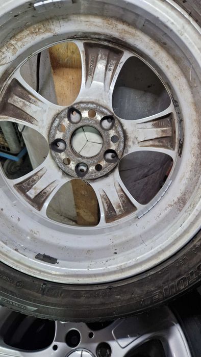 MERCEDES джанти със летни гуми 195/55/16 6J ET46 5×112 ЦО 66,6