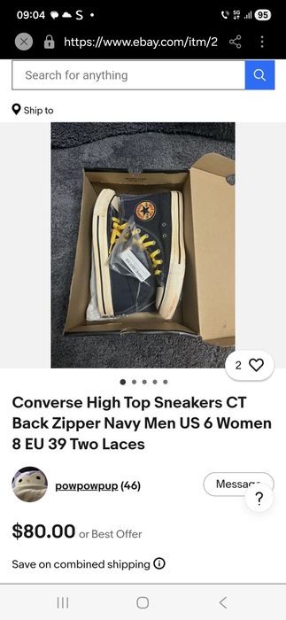 Tenisi tenesi Converse Chuck Taylor All Star Back Zip