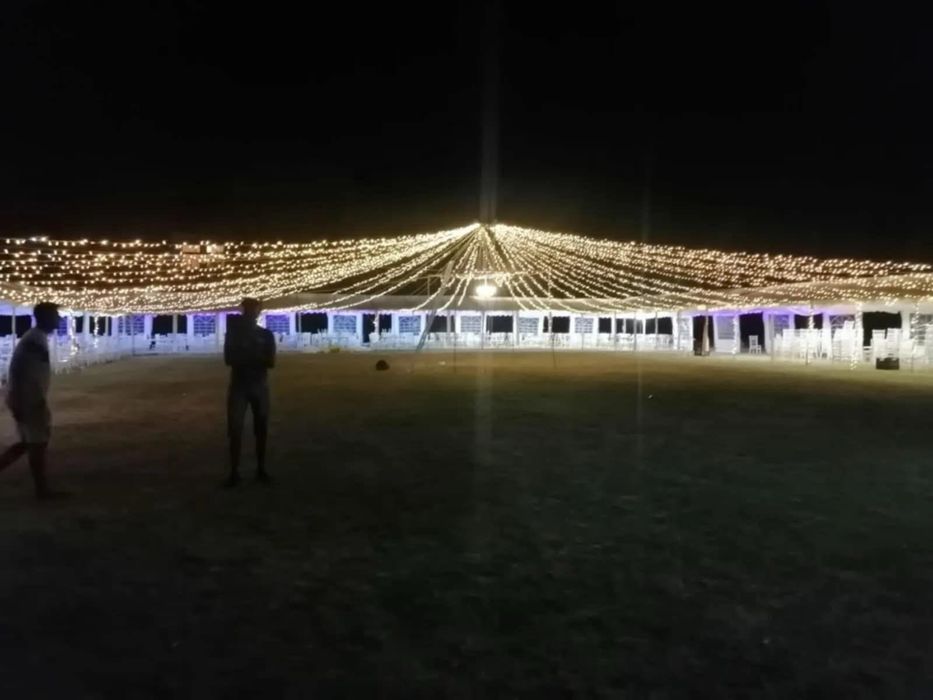 Звездно небе, осветление за сватба, лампички