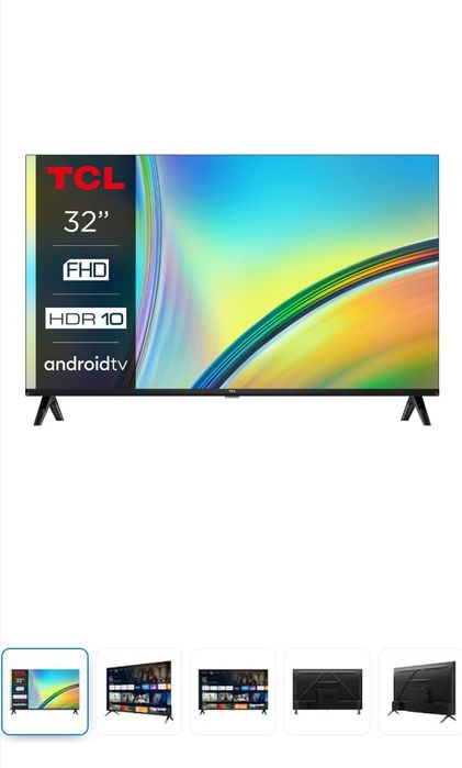 Televizor TCL LED 32S5400AF, 80 cm, Smart Android TV, Full HD, Clasa F
