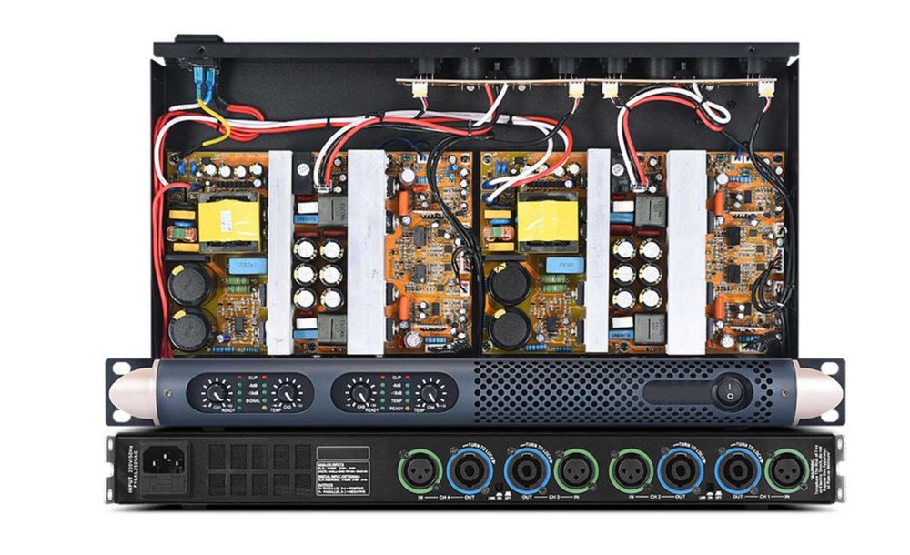 Amplificator (4 canale Х 600W) audio digital clasă D powersoft