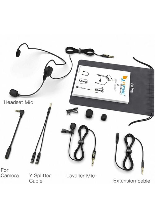 Петличный микрофон FIFINE Headset Lav Mic С1