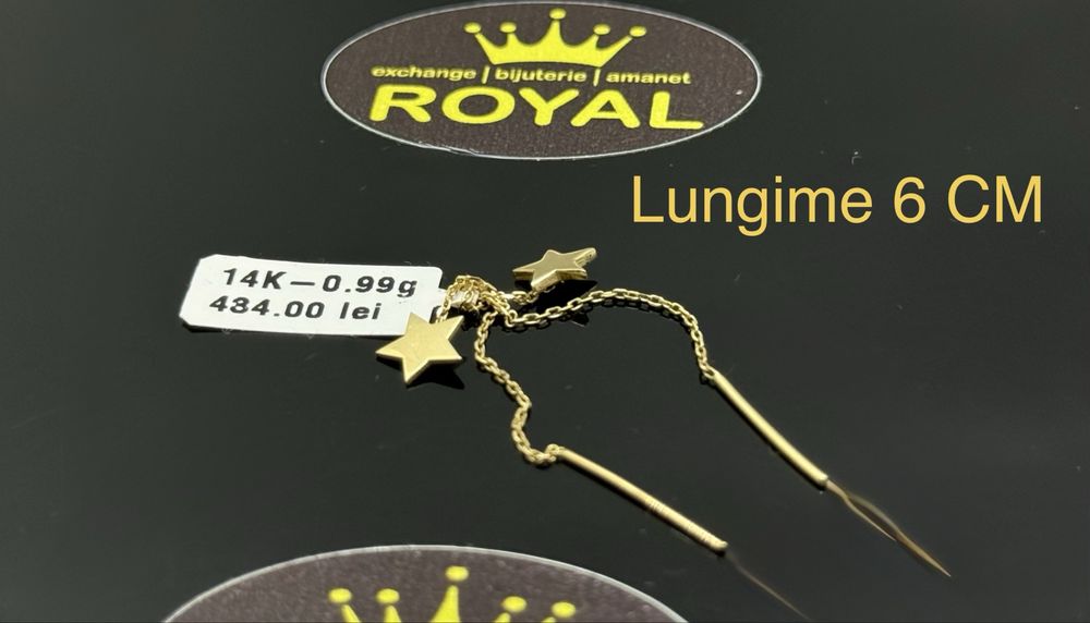 Bijuteria ROYAL : Cercei AUR 14K / 0.99 GR
