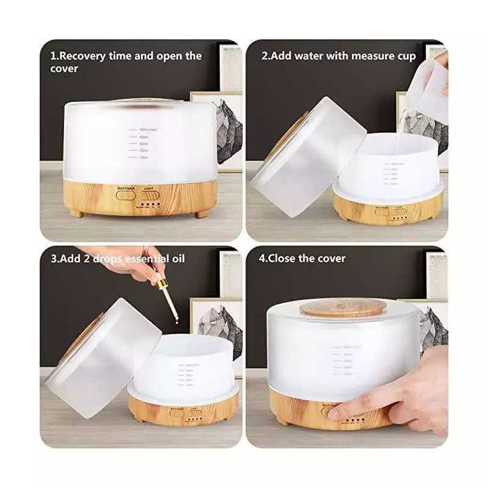 НОВО! Музикален Дифузер с Bluetooth колонка Арома дифузер блутут лампа