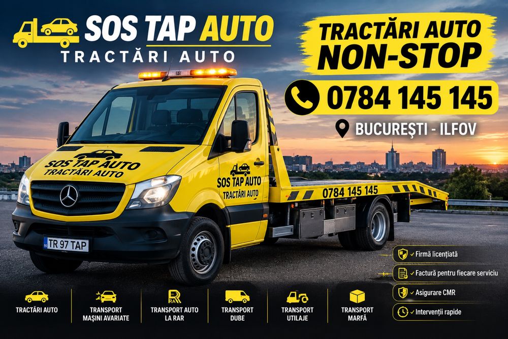 Tractari Auto Non Stop Bucuresti Ilfov | Platforma Auto