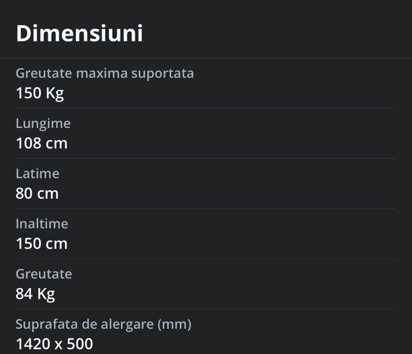 Banda alergare profesionala