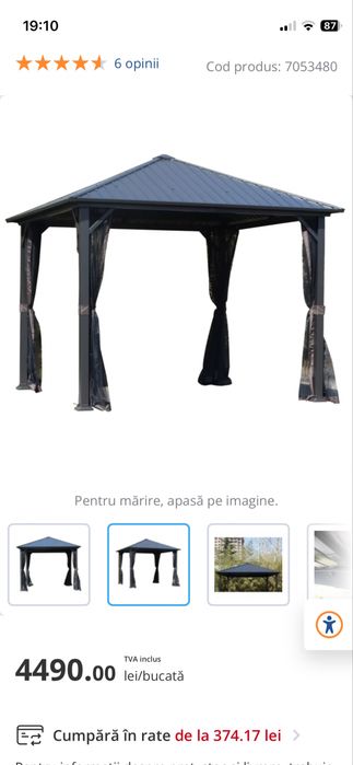 Pavilion din tabla