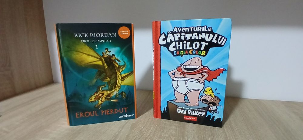 Cărți pentru copii/adolescenți cu Căpitanul Chilot și EROII OLIMPULUI