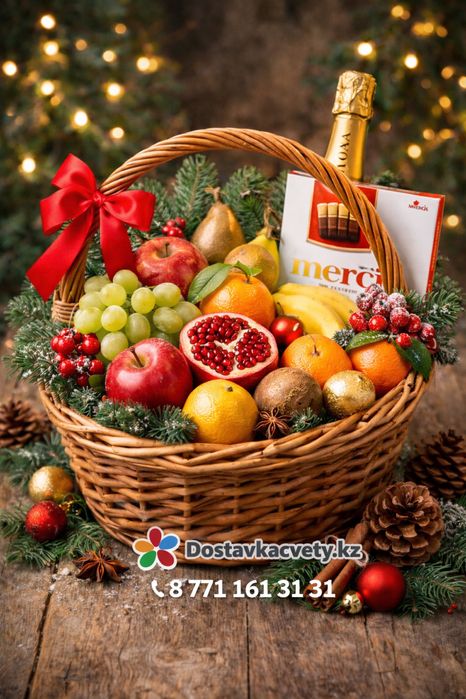 Корзина новогодняя