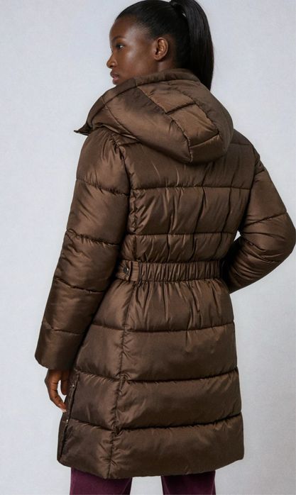 Дълго дамско яке Цвят Шоколад S размер