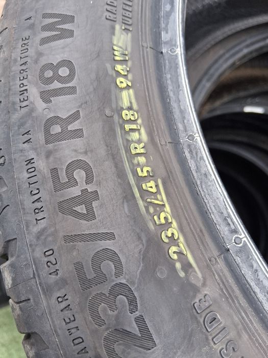 235 45 18 Континентал 2бр летни дот 2024г
