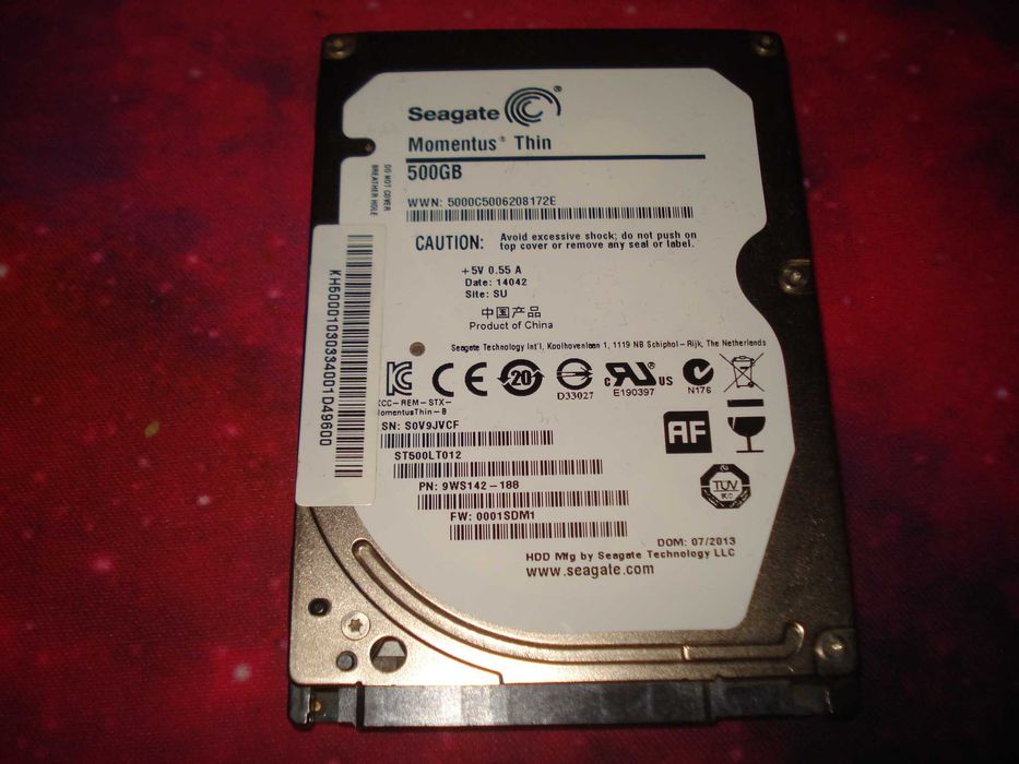 Hard disk laptop seagate thin 500gb 7200 rpm