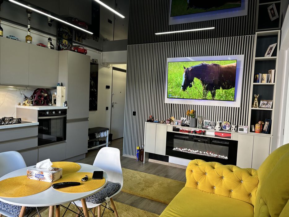 Apartament 2 Camere Utilat Mobilat Încălzire În Pardoseală Etaj 1 Bloc Nou Cu LIFT Garaj   Parcare Boxa