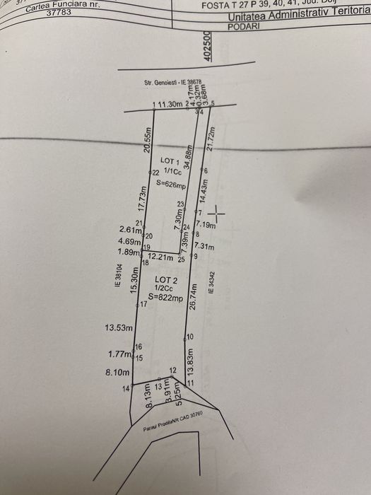 Teren Podari 48000€
