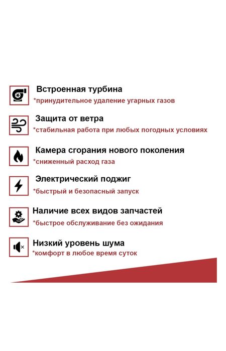 Газовый котел 50EQ с дымоходом.