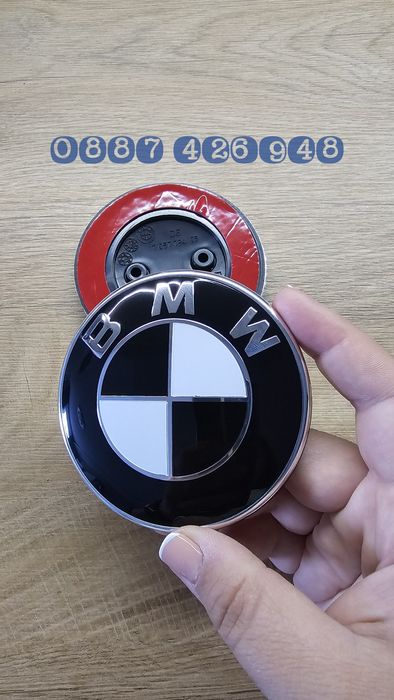 Черно бяла емблема за Бмв 82мм за Ф серия  bmw F10 F20 f30 F31 G20 G21
