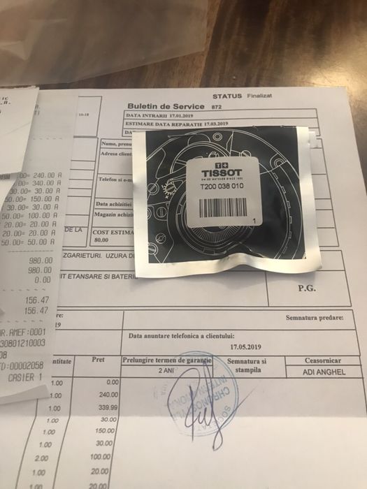 Ceas Tissot full service