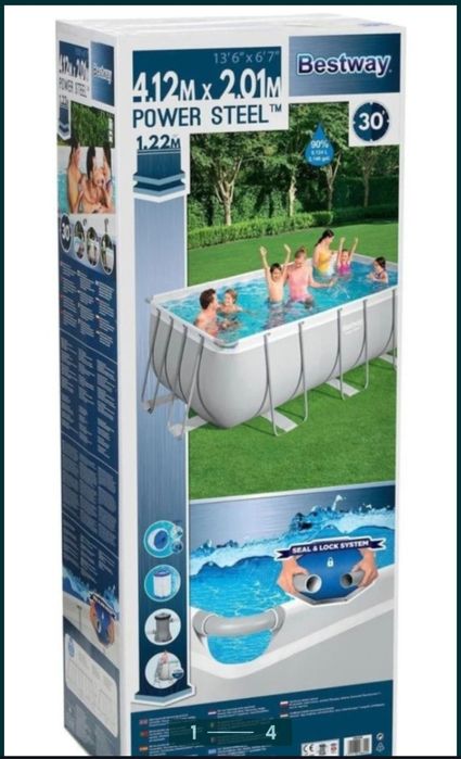 Бассейн Bestway 4m*2m*1.2m