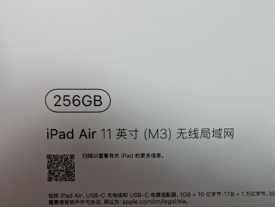 iPad Air 11” M3 256GB Wi-Fi Space Gray — Новый, запечатанный