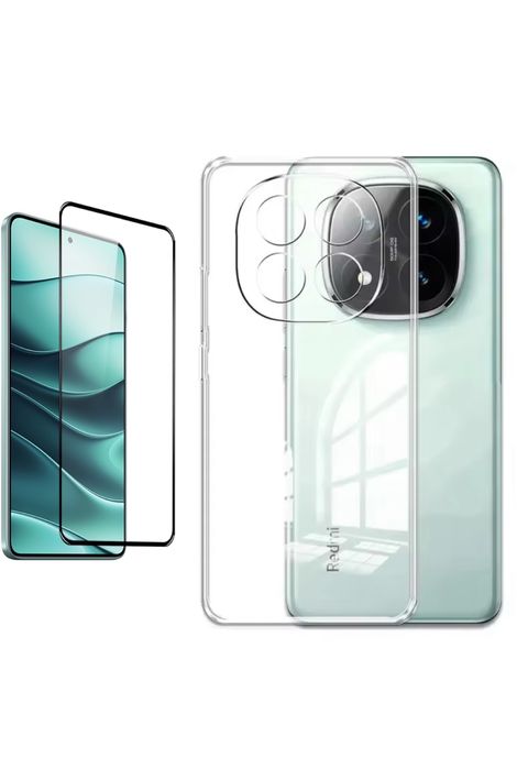 Xiaomi Redmi Note 14 14C 14T PRO 5G Pack Husa TPU + Folie Sticla Shild