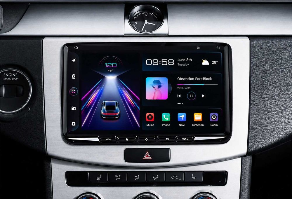Гаранция! 9" Android Мултимедия за VW Golf Passat Seat Leon и Skoda