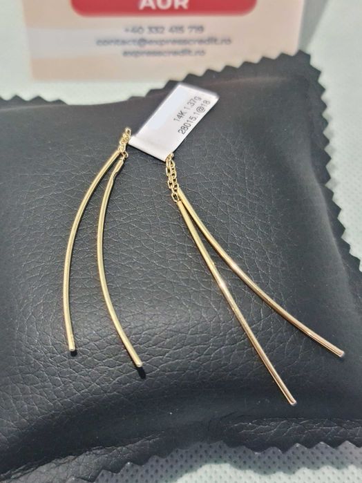 Cercei Aur 14K (Ag18 Tutora b.28015) Garantie 2 ani!