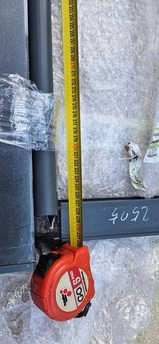 Два броя външни текстилни електрически роло щори 2370 мм X 2505 мм