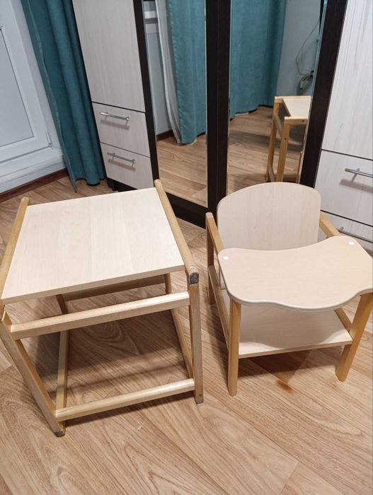 Детский стул и стол трансформер