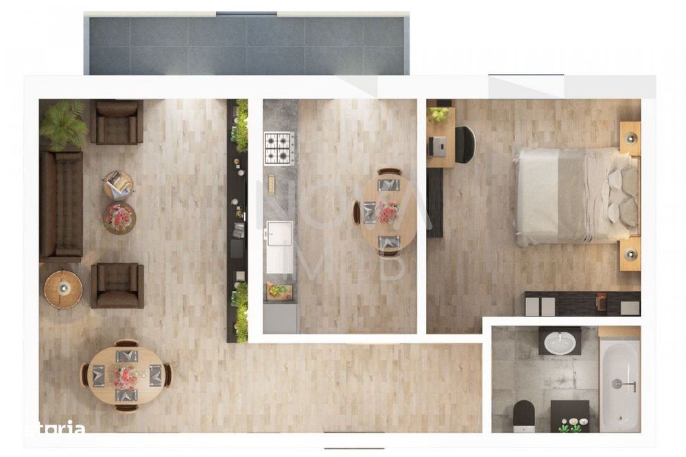 Apartament cu 2 camere, decomandat, Str. Doamna Stanca