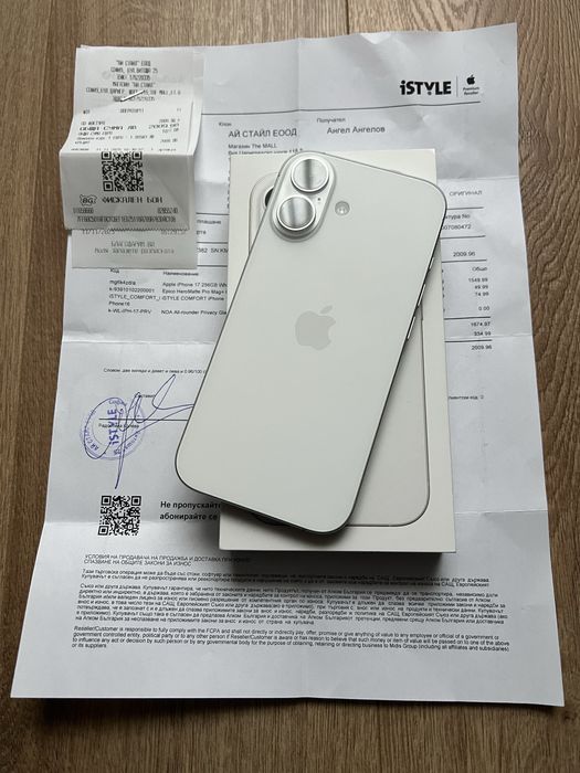 Чисто НОВ! Iphone 17 256gb White / Чисто НОВ!