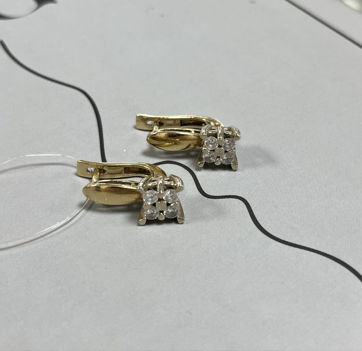 Золотые серьги/Рассрочка без процентов/Bari Bar shop
