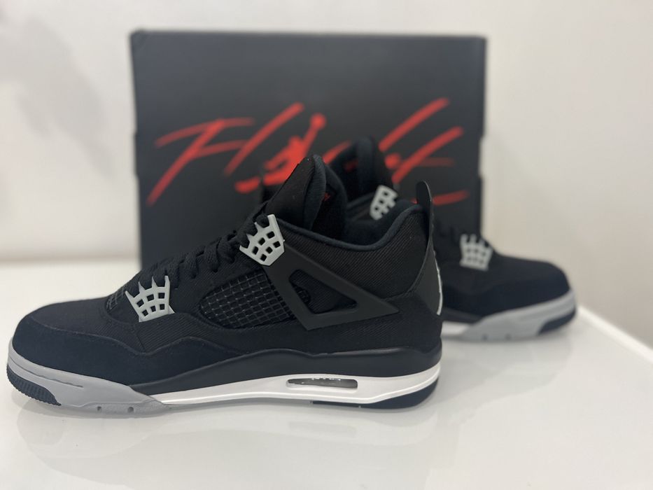 Jordan 4 black Canvas