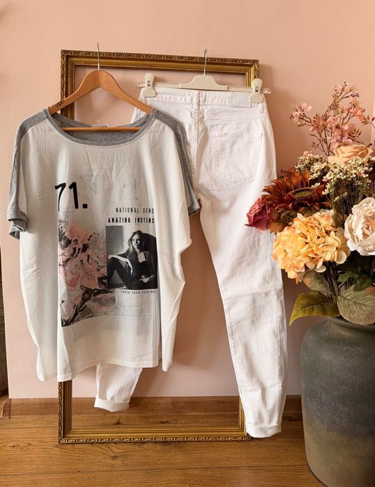 ZARA, H&M, ONLY Нови дамски дънки и тениски