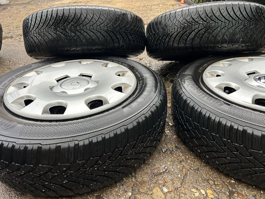 5х112 15 с зимни гуми 195 65 15 vw golf 5 pasat touran kadi