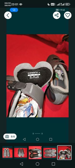 Pantofi Ciclism Shimano 38/23,8