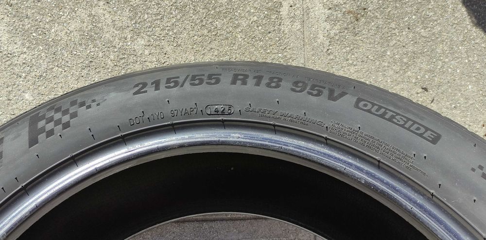 Set 4 anvelope vara KUMHO Ecsta PS71 215/55 R18, ca noi, rulate 300km