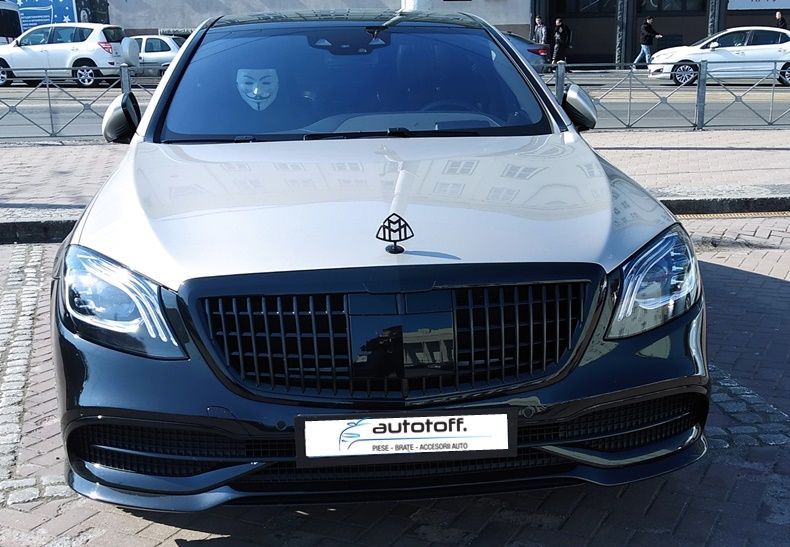 Grila Mercedes W222 compatibila cu S-Class (13-20) Negru lucios MBH