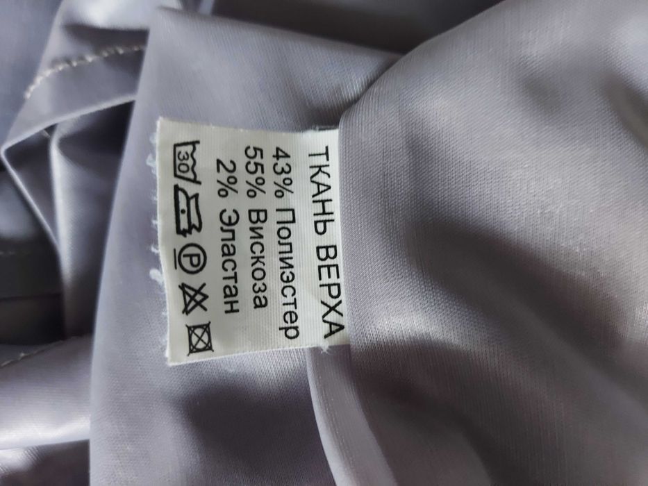 Платье клетка голубое