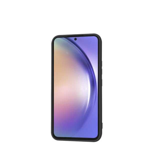 Husa Samsung A56 5G Negru Luxury cu Microfibră Alcantara Premium