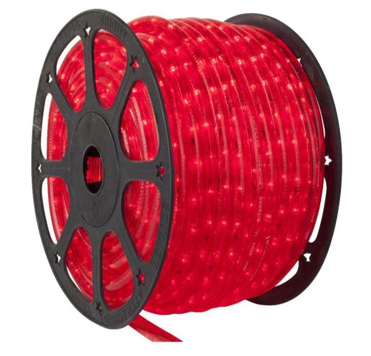 Instalatie tip furtun luminos cu LED, 80m, diverse culori