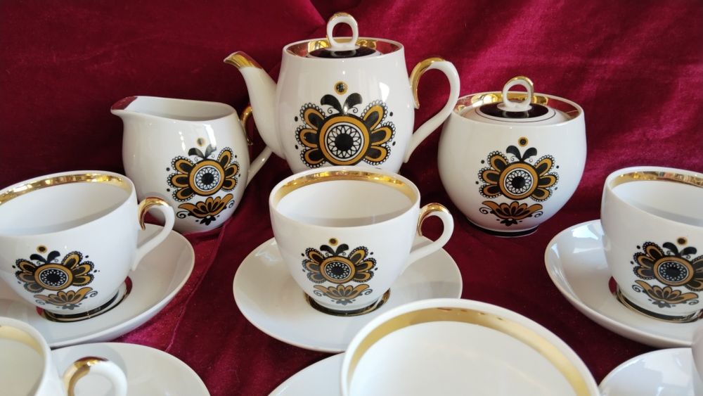 Советский чайный сервиз на 10 персон. Новый