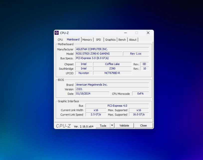 Kit i9‑9900 + ASUS ROG Strix Z390‑E Gaming