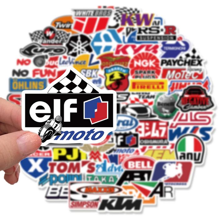 Стикер-лепенка-емблема за автомобил-мотор-лаптоп-таблет-колело-куфар