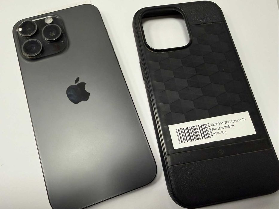 Мобилен телефон iPhone 15 PRO Max 256GB 87%BH