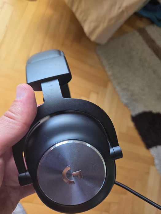 Гейминг слушалки Logitech - Pro X, черни