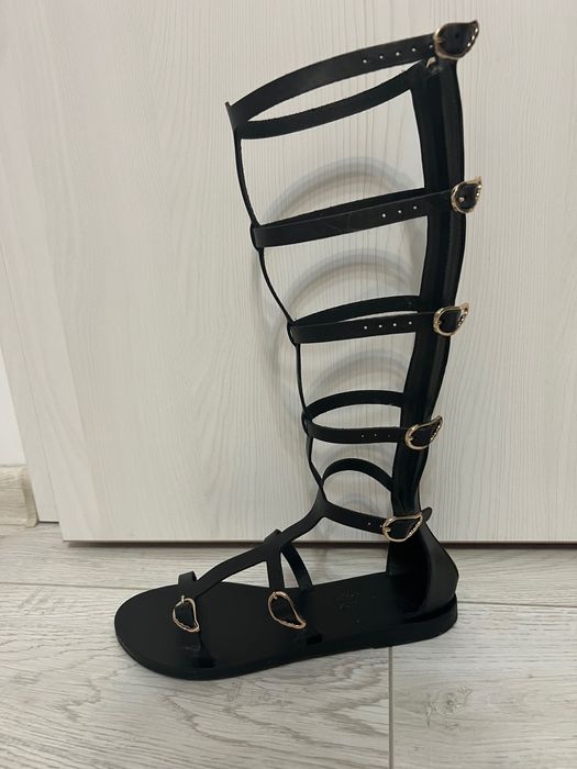 Sandale gladiator cu caramb inalt 36