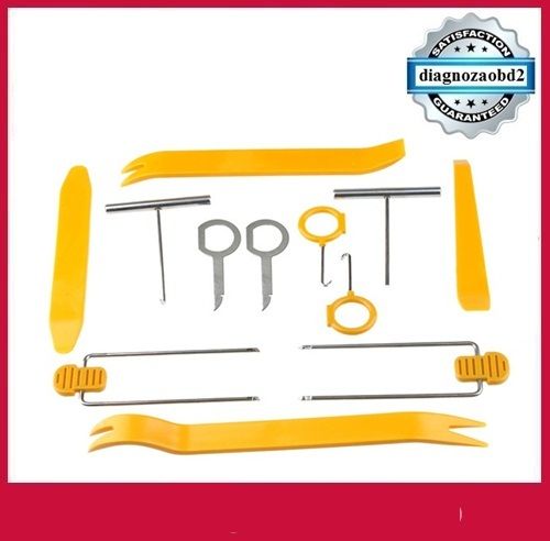 Set 12 piese demontare - montare elemente interioare auto: radio-cd