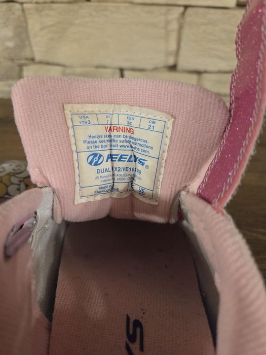 Adidasi cu role Heelys Dual Up X2 White / Pink / Multi 34 marime