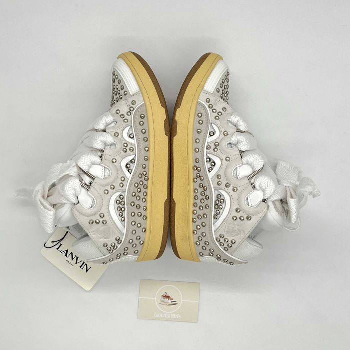 Lanvin Curb White Studs